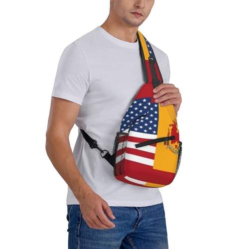 Mochila bandolera negra estilo urbano miniatura 7
