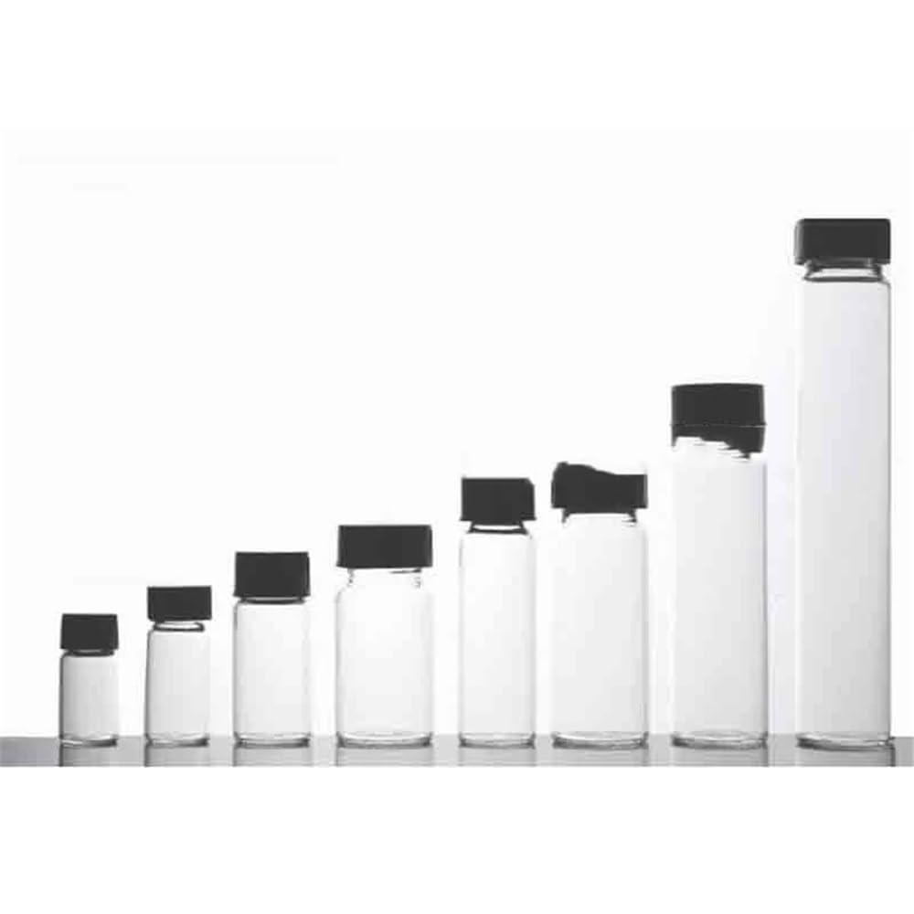 Vetreria da laboratorio Flacone for reagenti da laboratorio in vetro trasparente con tappo a vite da 2 ml a 100 ml for esperimenti(2ml 100pcs)