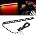 Partsam Universal LED Strip for Motorcycle License Plate Tail Brake Stop Turn Signal Light Strip 32LED 8