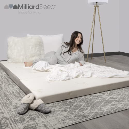 Image of Milliard Full Tri Folding Mattress with Washable Cover, Full Size (75 inches x 52 inches x 4 inches)