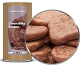 1 x 650g Schokobananen mit echten sonnengeriften Bananenscheiben in Vollmilch-Schokolade vegetarisch glutenfrei