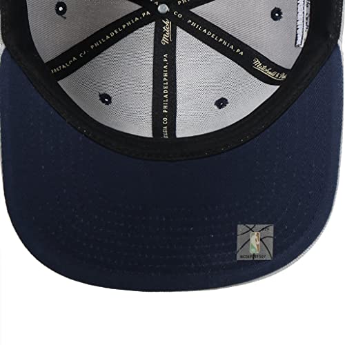 Mitchell & Ness Chicago Bulls Grey District Snapback Adjustable Cap #TOP4