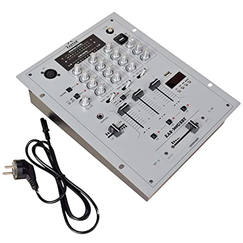 Image of kh Professional 3 Channel DJ Mixer USB Audio Mixer, Bluetooth, Headphone, DJ Mixer, 3 Stereo clannel Pro DJ Mixer.
