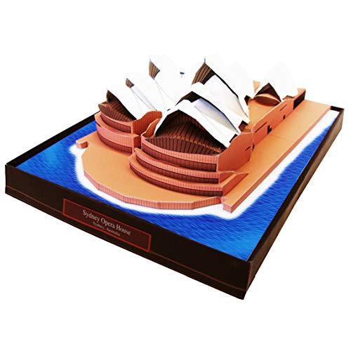 Casa da Opera House de Sidney Australia Quebra Cabeça 3D Colagem Miniatura Papercraft HAS BRASIL