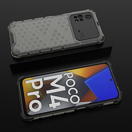 Image of Glasgow Back Case Cover Designed for Poco M4 Pro 4G - Black