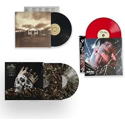 Jelly Roll Exclusive Color Vinyl Discography Collection: Ballads Of The Broken (Red) / Whitsitt Chapel / Beautifully Broken
