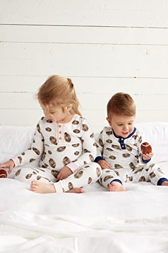Mud Pie Baby Boys' Football Pajama Set3