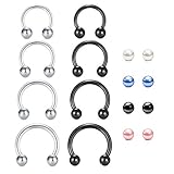 Gauge: 16G (1.2 mm), diámetro: 6 mm 8 mm 10 mm 12 mm, tamaño de bola: 3 mm.