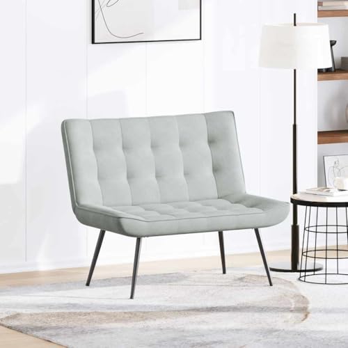 Sofá pequeño de terciopelo para un dormitorio elegante y salón 4