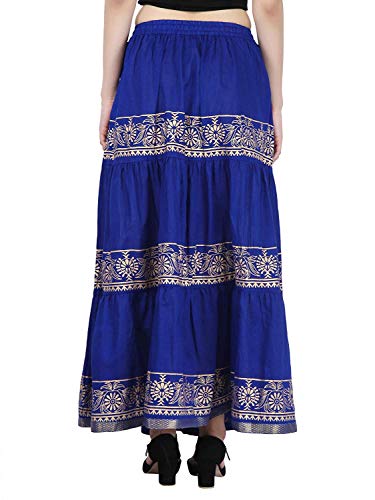Image of Kurti Skirts Woman /Girl Traditional Ethnic Embroidery Floor Length Rayon Long Skirt for Causal