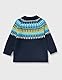 Koton Babyboy Sweater Stand-Up Neck Long Sleeve Ethnic Patterned