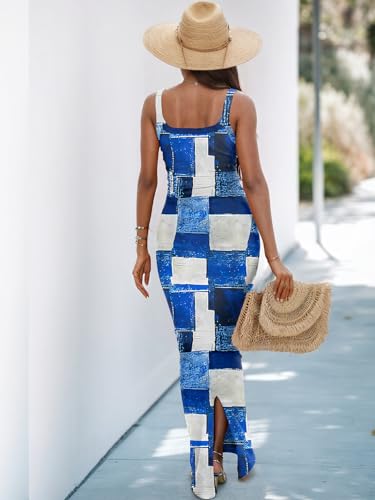 Image of HTD Women Summer Sexy Maxi Bodycon Long Dress Casual Slip Dresses