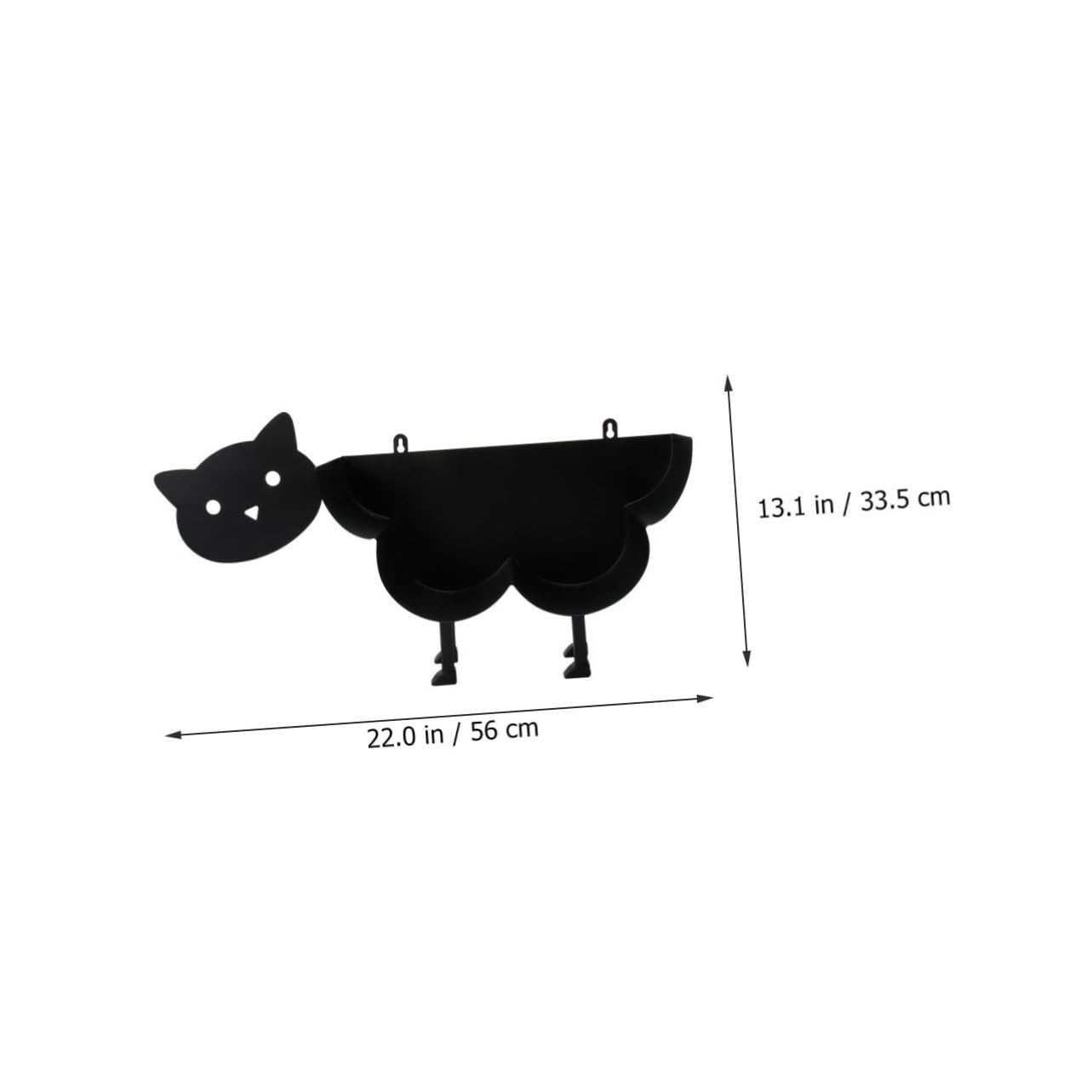 Operitacx Soporte Vertical para Papel con Base Estable Estante Organizador Multifuncional para Baño y Cocina Diseño Creativo de Gato para Encimeras