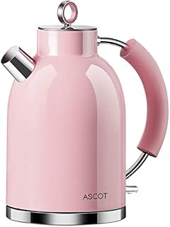 ASCOT Electric Kettle, Stainless Steel Filter Kettles Tea Heater & Hot Water Boiler, 1.6L, 2200W, BPA-Free, Automatic Shutoff, Boil-Dry Protection Kettle (Blue)