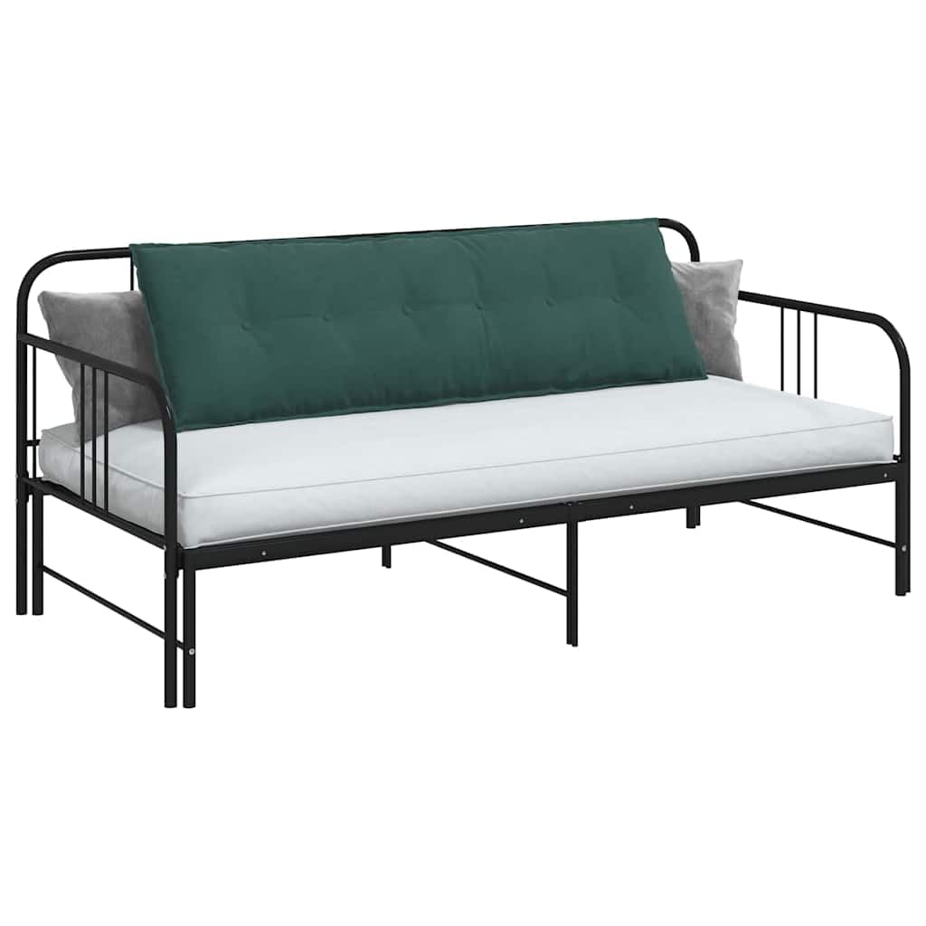 Poduszka na oparcie, ciemnozielona, 160 x 50 cm, sztruksowy materiał z wypełnieniem poliestrowym, ergonomiczna poduszka podpierająca do biura, na sofę, łóżko i fotel, podparcie lędźwiowe