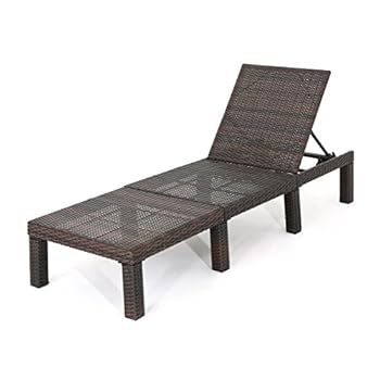 Alternative view of Christopher Knight Home Jamaica Outdoor Wicker Chaise Lounge without Cushion, Multibrown