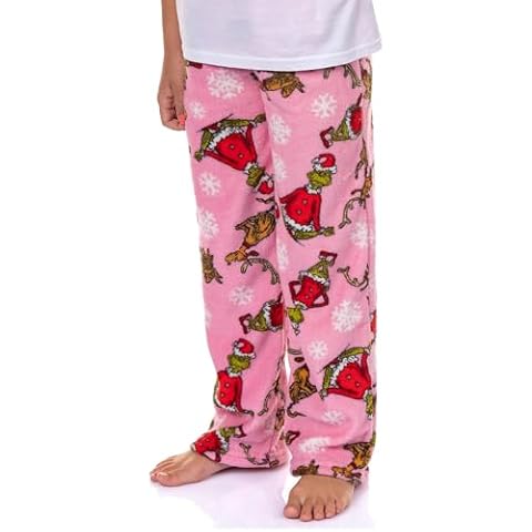 MJC Girls' Yoga Grinch Fleece Pajama Pants Cover