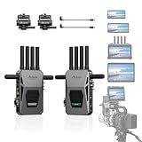 Accsoon CineView Master 4K HDMI Wireless Transmitter and Receiver 2.4/5/6GHz Video Transmission Surveillance Systems, 8202FT Transmission Range 25ms Latency, Supports 1 Wired iOS+4 App Monitoring