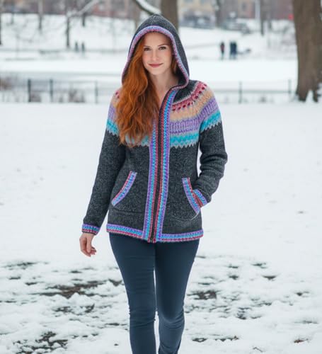 Image of Gamboa Alpaca Cardigan Sweater Women Winter Autumn Sweaters Lightweight