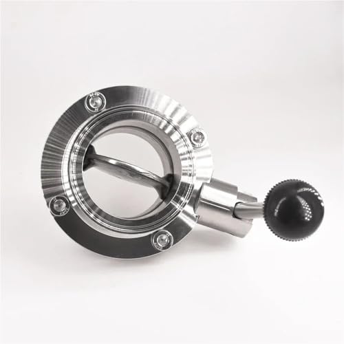 Válvula de mariposa de acero inoxidable 102mm para control de flujo sanitario de cerveza 4