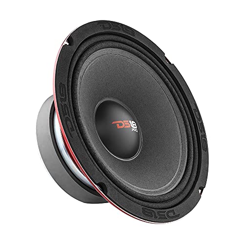 DS18 PRO-X8MSE Loudspeaker - 8", Midrange, Sealed Basket, 550W Max, 275W RMS, 8 Ohms - Premium Quality Audio Door Speakers for Car or Truck Stereo Sound System (1 Speaker)