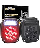 Partsam 2x LED Dump Truck Tail Lights 33 LEDs Universal Stop Turn Backup Reverse...