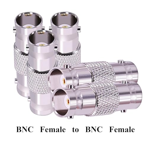 CNARIO Adaptadores BNC hembra para cable coaxial 2 piezas miniatura 5