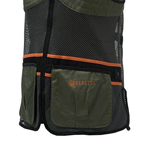 Image of Beretta Unisex Full Mesh Shooting Vest - Breathable Lightweight Competition Vest with Cartridge Pockets & Comfortable Fit