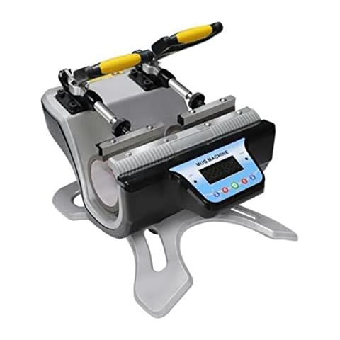 Yesuitme Double Mug Heat Press Machine, 2 in 1 Double Station LCD Control Panel Mug Press Sublimation Transfer Printing Machine for DIY Mug Cup Cover