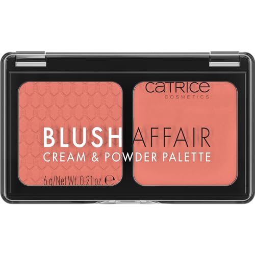 Catrice Cosmetics Paleta de colorete en polvo y en crema Blush Affair, resultado inmediato, luminoso, reluciente, color intenso, 6g
