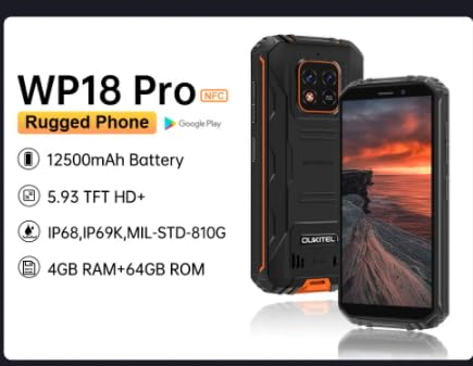 未使用品】OUKTEL C18 Pro 64GB スマートフォン ブラック 中古