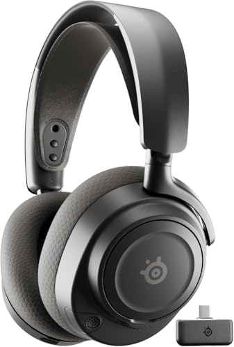 SteelSeries Arctis Nova 7P Wireless Gen 2 Gaming Headset - Real-Time App Control, 50+ HR Play, Neodymium Magnetic Drivers, Mix 2.4GHz/Bluetooth, PS, PC, Switch 1/2, Mobile - Black (Renewed)
