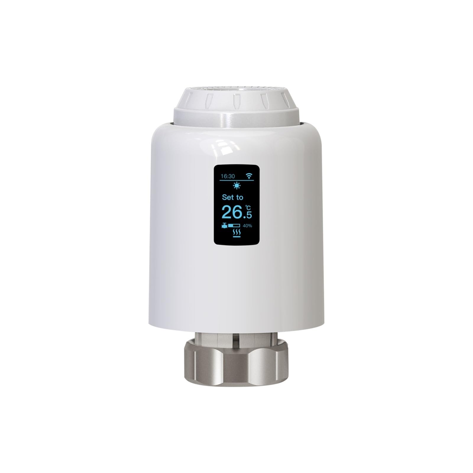 Termostato Inteligente, Termostato WiFi, Cabezal termostático Inteligente, actuador de válvula de radiador, Controlador de Temperatura de calefacción for el hogar.,Digital programable(4PCS)