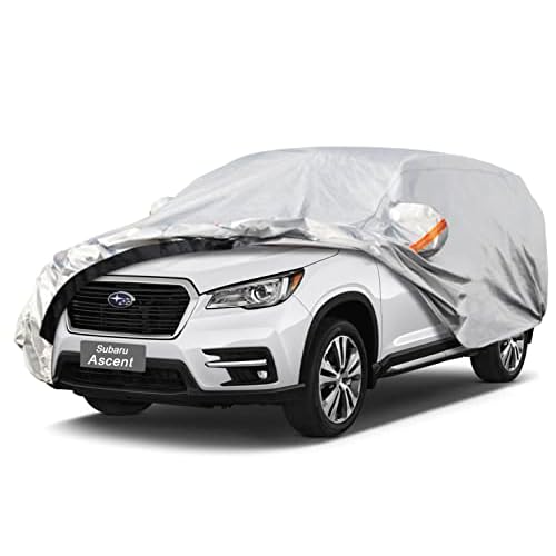 6 Layers SUV Car Cover Custom Fit Subaru Ascent (2018-2025) Waterproof All Weather, Heavy Duty Outdoor Snow Sun Rain Uv Protection (Ships from US Warehouse, Delivery 3-8 Days) 6 Layer-inner
