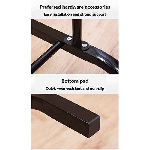 Rail à vêtements double barre robuste avec étagère à chaussures intégrée