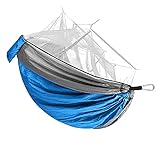 OIFAODAO, Capacidad de Carga Ligera 200 kg, Peso Ligero for 2 Personas for mochileros al Aire Libre, Patio Trasero, Senderismo, Vida Silvestre, Camping, 260 x 140 cm ，Hamaca