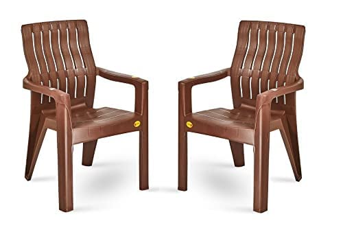Image of Plastic Orthopaedic Spinal Support Chair (Weight Bearing Capacity 200 kg, Brown)- Pack of 4