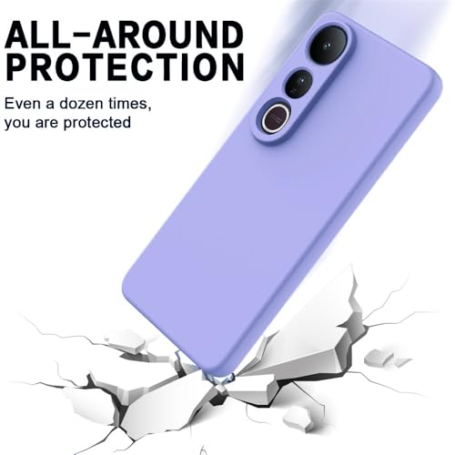Image of Back Cover for Vivo V50 Lite 5G / V50 Lite 4G | Full Camera Protection | Premium Liquid Silicon Case | Flexible Bumper Case for Vivo V50 Lite 5G / V50 Lite 4G (Purple)