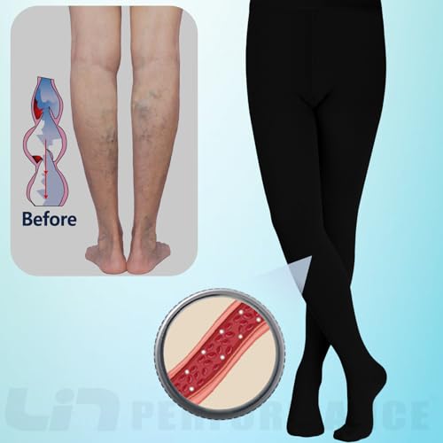 Image of LIN PERFORMANCE 20-30 mmHg Compression Tights for Women Support Pantyhose