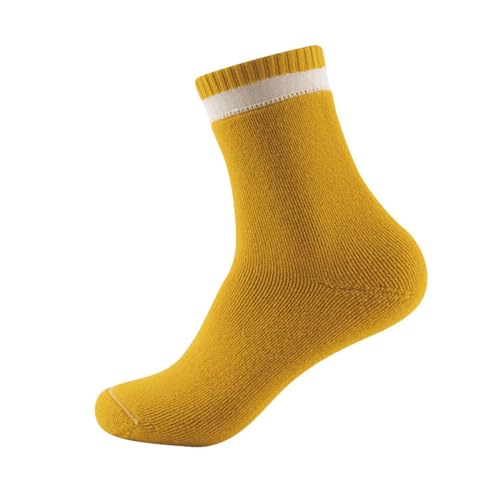 Socks for Sports, Casual Outing and Fitness, Comfortable, Abrasion-Resistant, Breathable, Machine Washable, High Resilience, Soft, Pilling-Resistant - 1 Pack, Yellow4