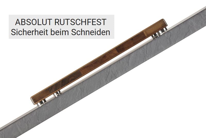 Nussbaum - Design Schneidebrett Aus Massivem Holz - Made in Germany - 45x29x3,8 cm