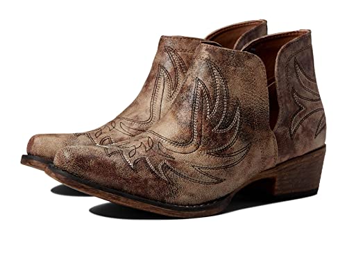 Image of ROPER Womens Ava Embroidered Snip Toe Casual Boots Ankle Low Heel 1-2 inch