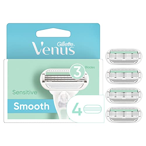 Gillette Venus Smooth Sensitive Women's Razor Blades - 4 Refills