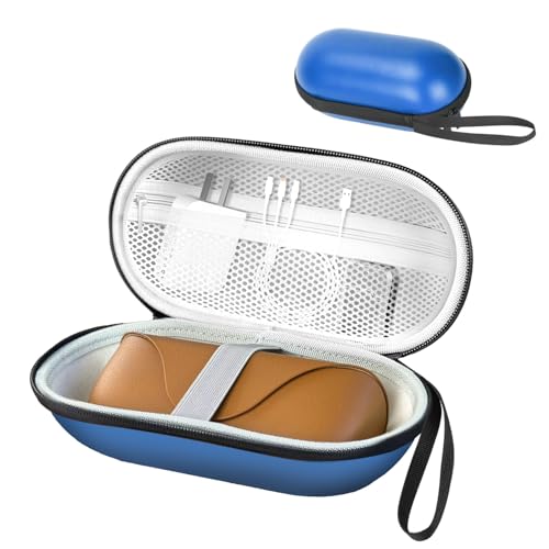 Capa rígida para óculos inteligente compatível com Ray-Ban Meta Wayfarer, Skyler, modelos Headliner – Estojo de transporte de viagem para caixa de carregamento e acessórios (azul)