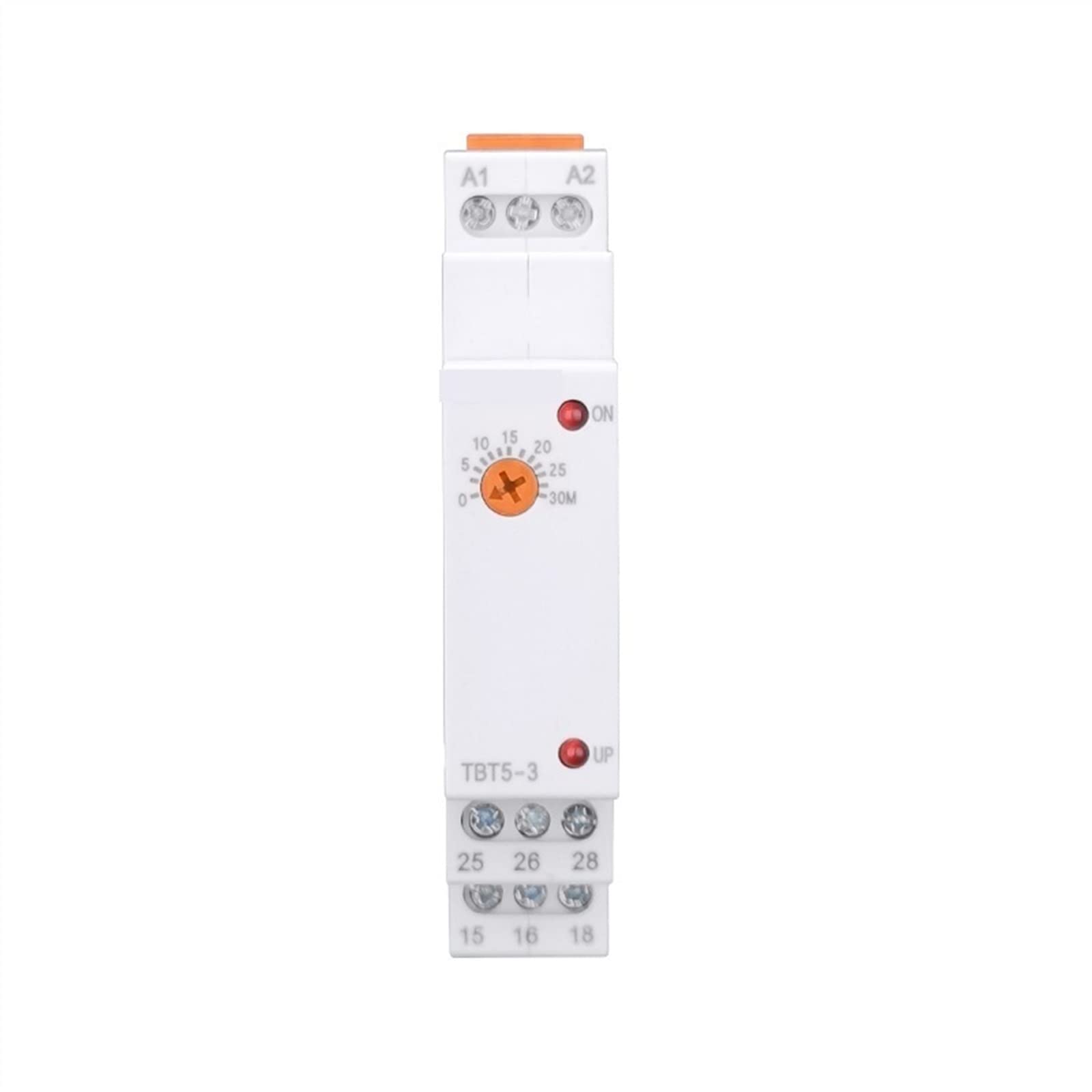 24-240VAC/DC Relè Temporale Universale 220 di Tensione 220v TBT5-3/2 1 Pz(Orange Knob,TBT5-2 14s-60m)