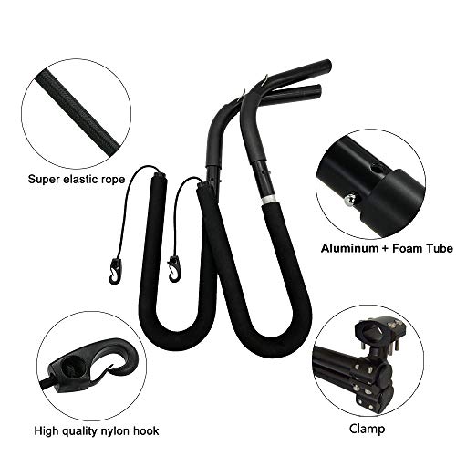 Codinter Surfboard Bike Rack, SUP Paddle Board Bicycle Carrier Windsurfing Racks Side Mount