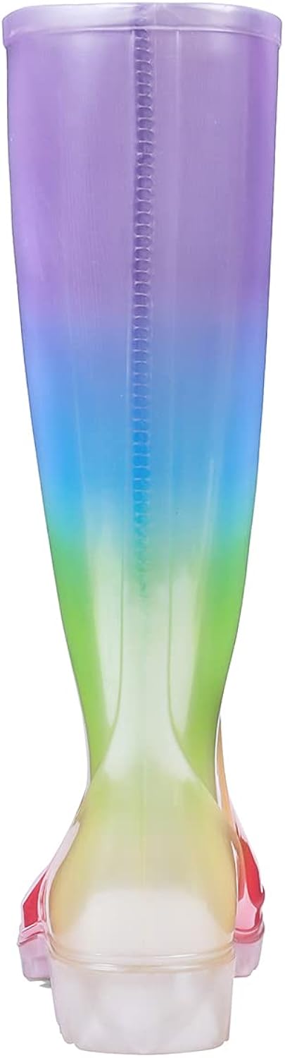  | DKSUKO Women's Tall Rain Boots Garden Boots Waterproof Wellington Rubber Boots | Rain Footwear