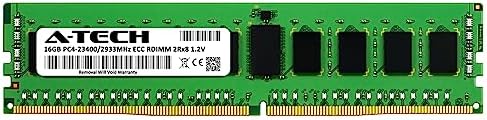A-Tech 16GB DDR4 2933MHz PC4-23400 ECC RDIMM 2Rx8 Dual Rank 1.2V ECC Registered DIMM 288-Pin Server & Workstation RAM Memory Upgrade Module (A-Tech Enterprise Series)