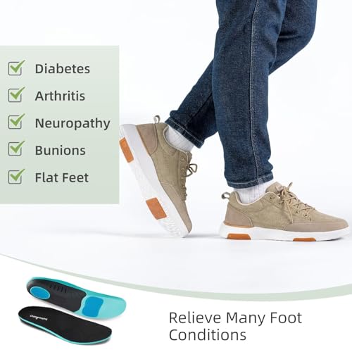 OrthoComfoot Men's Orthopedic Arch Support Walking Shoes: Comfortable Cushioned Plantar Fasciitis Relief Shoes, Breathable Orthotic Fashion Sneakers for Foot and Heel Pain4