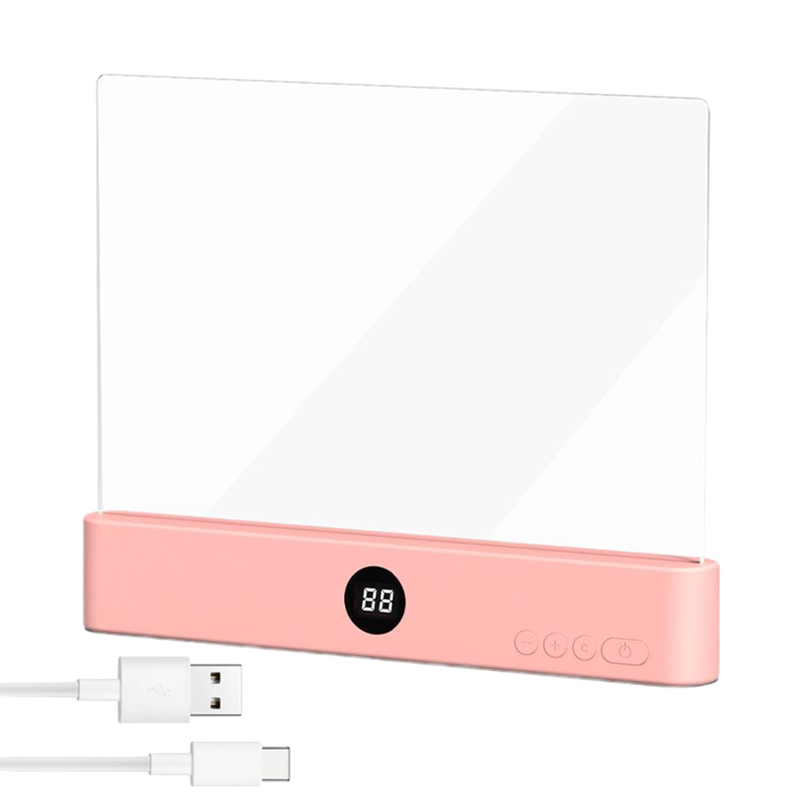 Générique Lampe De Lecture,Panneau plat clair protecteur des yeux - Lampe De Chevet LED Avec Panneau - Pour Femmes Hommes Lecteurs Maison Voyage Chambre Bureau École Anniversaire Noël